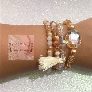 Handmade unique bracelet set